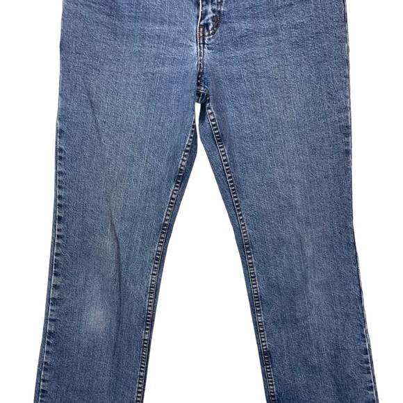 Harley Davidson Bootcut Motorcycle Riding Blue Denim Medium Washed Jeans Size 8 - Picture 3 of 15